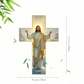 ✝️ 50% DE RÉDUCTION! ✨ Décoration Murale Rétro Croix de Jésus - Design Vintage en Bois avec Symbole de Foi pour un Style Spirituel et Élégant 🕊️