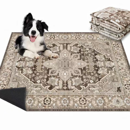 🐾 60% DE RÉDUCTION! 🎄 Natte pour Animal de Compagnie Style Bohème – Lavable, Antidérapante & Confortable 🛋️