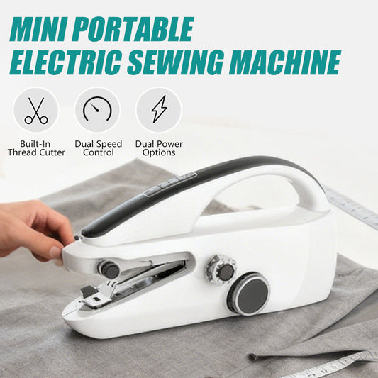 🧵 50% OFF NOW! ✨ Mini Portable Electric Sewing Machine - 2 Speed Settings with Built-in Light for Quick Repairs & Crafts 📏✂️