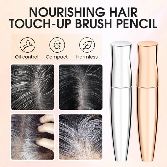 🔥 ACHETEZ 1, OFFERT 1 ! 🎉 Crayon Pinceau Retouche Racines – Nourrissant, Application Précise & Teintes Naturelles pour Couvrir les Cheveux Blancs ✨🖌️📦