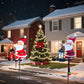 🎅 50% DE RÉDUCTION! ☀️ Lumière solaire Père Noël – Décoration festive & résistante – Idéale pour le jardin 🎄