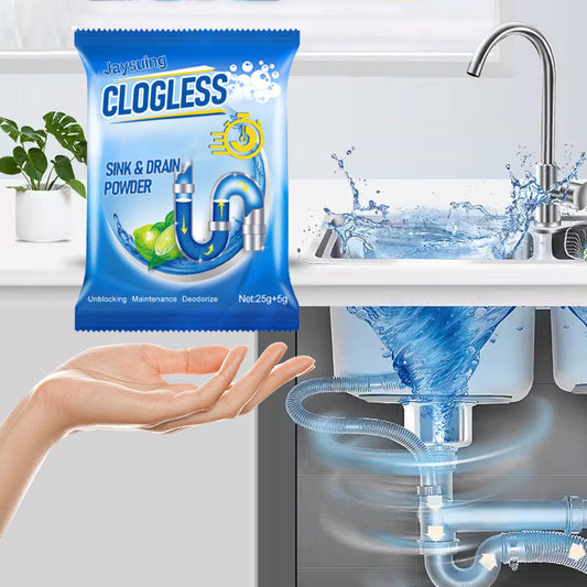 🧼 ACHETEZ 1 = 2! OFFRE FLASH! ✨ Poudre Débouche Canalisation - Élimine Graisses, Résidus et Odeurs en 5 Min 🚰🌿 ⏰ Action immédiate - Résultat garanti ! 💪