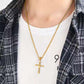 ✝️ 50% DE RÉDUCTION ✨ Collier croix – Fini argenté, délicat & intemporel – Parfait pour un look spirituel ou élégant au quotidien – léger, discret et lumineux 💫🕊️💛