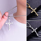 ✝️ 50% DE RÉDUCTION ✨ Collier croix – Fini argenté, délicat & intemporel – Parfait pour un look spirituel ou élégant au quotidien – léger, discret et lumineux 💫🕊️💛