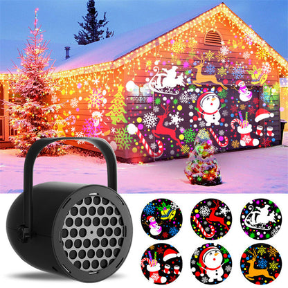 🎄 50% DE RÉDUCTION! ❄️ Projecteur Noël USB – 16 motifs magiques & festif ✨