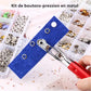 🧵 50% DE RÉDUCTION! 🔘 Kit Boutons-Pression DIY – 100 jeux multicolores, pince incluse & boîte de rangement – Parfait pour couture, réparation & créations ✨
