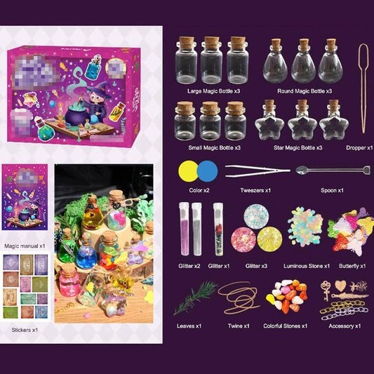 🧪 60% DE RÉDUCTION ! ✨ Kit de Fabrication de Potions Magiques – Expérience Scientifique Ludique pour Enfants, Inclus Accessoires 🔮✨