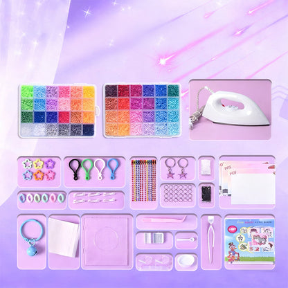 🧩 50% DE RÉDUCTION ! 🎨 Kit de Perles à Repasser 96 Couleurs – Créatif, Stimule la Motricité & Projets Illimités 🖼️