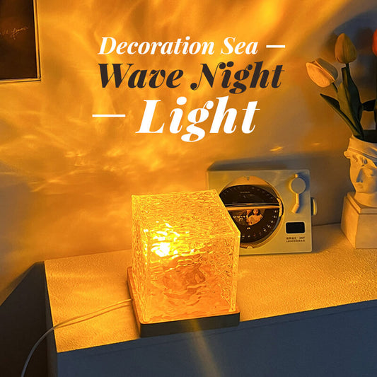 🌊 60% DE RÉDUCTION! 💫 PROJECTEUR ONDES ROTATIF - Effet Océan Dynamique, 16 Couleurs Changeantes, Parfait pour Soins Bébé et Décoration Chambre 🌙🚤