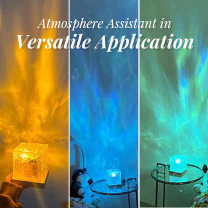 🌊 60% DE RÉDUCTION! 💫 PROJECTEUR ONDES ROTATIF - Effet Océan Dynamique, 16 Couleurs Changeantes, Parfait pour Soins Bébé et Décoration Chambre 🌙🚤