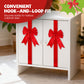 🎀 ACHETEZ 2 OBТENEZ 3! ✨ Grand Nœud en Ruban pour Porte de Placard de Noël - Adhésif à Dos avec Finition Pailletée pour Décoration Festive 🎄✨
