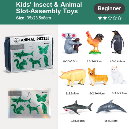 🐞 50% DE RÉDUCTION MAINTENANT ! 🔥 Modèles d’Insectes et Animaux 1:1 - Assemblage Éducatif & 3 Niveaux de Difficulté, Livraison Gratuite Incluse ! 🚚✨