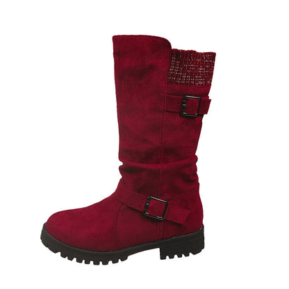 👢 57% OFF MAINTENANT ! 🔥 Bottes en Daim Chica pour Femmes - Style Européen & Semelle Antidérapante, Confort Toute la Journée 🍂✨