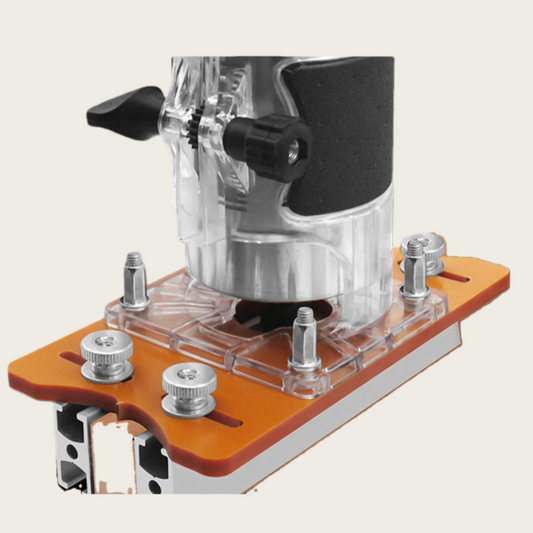 🛠️ 60% DE RÉDUCTION! ✨ BASE COMPACTE 2-EN-1 - Pour Rainurage et Fraisage du Bois, Guidage Laser Intégré et Réglage de Précision Millimétrique 🔧📐