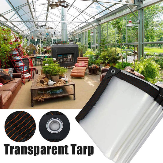 🛡️ 50% DE RÉDUCTION ! ✨ Bâche Transparente de Protection – Imperméable, Résistante aux UV & Pour Usage Extérieur 🌧️☀️