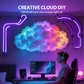 ⏳ 60% DE RÉDUCTION! ☁️ DÉCOR LED "NUAGE D'ORAGE" - Effet Lumineux DIY avec Alimentation USB, 16 Couleurs & Télécommande, Créer une Ambiance Magique dans la Chambre 🌈✨