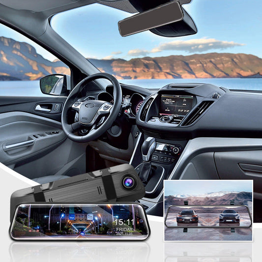 📹 50% DE RÉDUCTION 🔥 Dashcam avec rétroviseur intégré – Enregistrement HD & vision nocturne – Facile à installer – sécurité et sérénité au volant 🚗✨🛡️