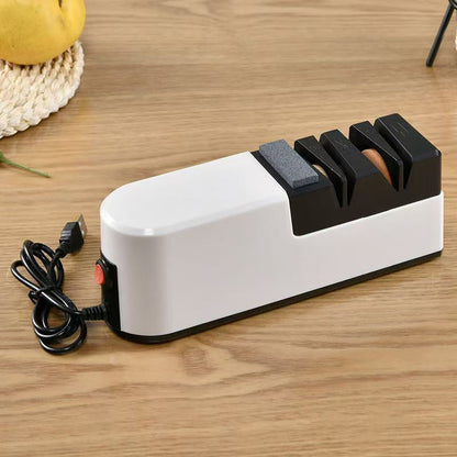 🔪 50% DE RÉDUCTION MAINTENANT ! ⚡ Aiguiseur de Couteaux Électrique Haute Performance – Affûtage Rapide, Moteur Intelligent & Design USB Polyvalent ✨