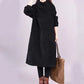 🛍️ -60% IMMÉDIAT ! 👗 Robe Longue Femme en Velours Côtelé - Coupe Ample & Col Haut | Confort Douillet Absolu, Livraison Rapide 📦🍂