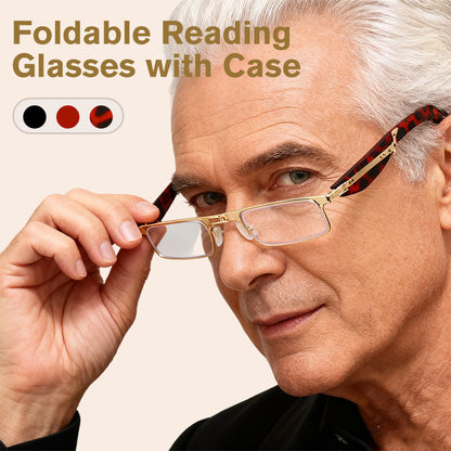 👓 70% DE RÉDUCTION! 💡 Lunettes de Lecture Anti-Lumière Bleue – Pliables avec Étui, Léger & Confortable pour une Utilisation Prolongée 📖