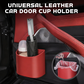 🚗 50% DE RÉDUCTION! 🧃 Porte‑gobelet cuir PU – Fixation stable, pratique & élégant ✨