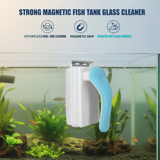 🐠 50% de réduction 🎉 Nettoyeur Magnétique pour Aquarium – Puissant, Sans Rayure & Facile à Utiliser 📦