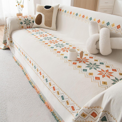 ✨ 60% DE RÉDUCTION ! 🎨 Housse de Coussin Bohème Réversible – Pompons Décoratifs, 2 Looks en 1 & Facile à Nettoyer 🛋️📦