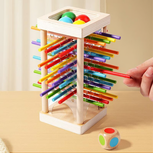🎲 50% DE RÉDUCTION ! 🪵 Jeu de Bâtonnets en Bois pour Enfants – Développe la Motricité Fine, la Concentration et la Stratégie 👶🧠📦
