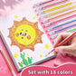 🖍️ 50% DE RÉDUCTION! ✨ Set de Stylos Gel Pailletés Biodégradables – Écriture Douce, Couleurs Éclatantes & Parfait pour Coloriage et DIY 🎨