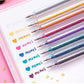 🖍️ 50% DE RÉDUCTION! ✨ Set de Stylos Gel Pailletés Biodégradables – Écriture Douce, Couleurs Éclatantes & Parfait pour Coloriage et DIY 🎨