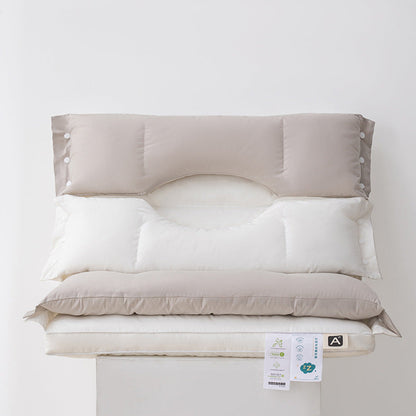 🛏️ 50% DE RÉDUCTION! 💆 Oreiller cervical double couche – Hauteur ajustable & soutien doux ✨