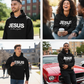 🛒 60% DE RÉDUCTION ! ✨ Sweat à Capuche « JESUS Is the Light » – Paillettes Scintillantes, Tissu Doudou & Message Inspirant ✨📿