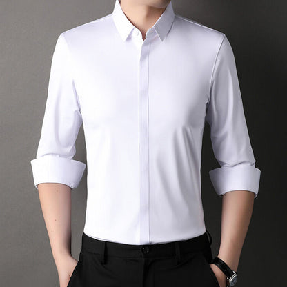 👔 60% DE RÉDUCTION! 💼 Chemise Habillée pour Hommes – Tissu Infroissable, Coupe Slim & Confort Maximum pour le Bureau et les Sorties ✨