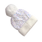 🎄 60% DE RÉDUCTION ! 🎩 Bonnet d‘Hiver à Paillettes – Pompon, Fausse Fourrure Douce & Éclat Festif Instantané ✨