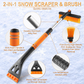 ⛄ 60% OFF NOW! 🚗 2-in-1 Snow Brush & Ice Scraper – Extendable Handle, Foam Grip & Gentle on Glass 📦❄️