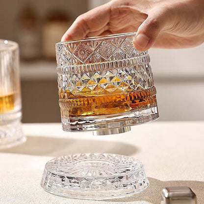 🥃 60% DE RÉDUCTION! ✨ Verre à Whisky Pivotant à 360° – Design Unique, Élégant & Parfait Pour Les Amateurs De Spiritueux 🌟