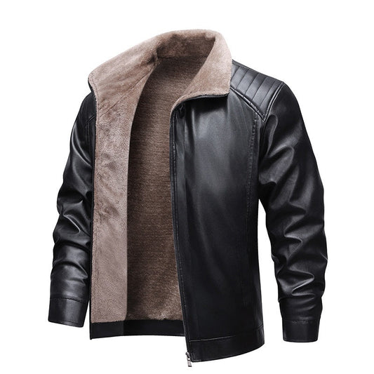🧥 60% DE RÉDUCTION ! 🎉 Veste d‘Hiver en Cuir PU – Chaleur Polaire, Style Audacieux & Durable 🔥📦