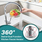 🚰 50% DE RÉDUCTION ! 💧 Robinet de Cuisine 2-en-1 – Double Jet, Filtration 360° & Pivotant sans Outil ✨