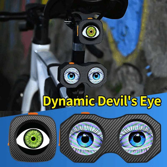 🚴‍♂️ 60% de réduction! 👁️ Feu Arrière Vélo « Devil's Eye » – Affichage Animé, Contrôle par Appli & Étanche IPX6 🔋