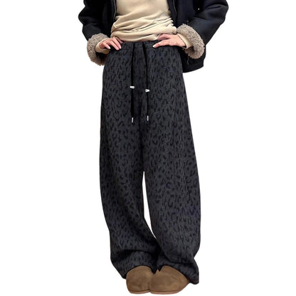 👖 60% DE RÉDUCTION MAINTENANT ! 🐆 Pantalon de Survêtement Large à Imprimé Léopard pour Femme – Coupe Confortable, Tissu Doux & Style Audacieux 💃
