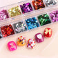 💅 50% DE RÉDUCTION MAINTENANT ! ✨ Ensemble de Paillettes Carrées 12 Couleurs pour Nail Art – Effet Lumineux, Facile à Appliquer & Professionnel 🎨