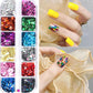💅 50% DE RÉDUCTION MAINTENANT ! ✨ Ensemble de Paillettes Carrées 12 Couleurs pour Nail Art – Effet Lumineux, Facile à Appliquer & Professionnel 🎨