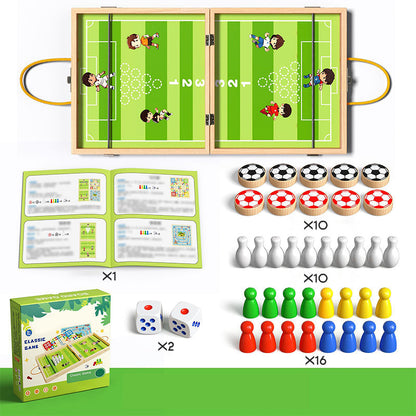 🎲 60% DE RÉDUCTION MAINTENANT ! 💖 Jeu de Société Pliable en Bois 5 en 1 – Multi-Jeux, Éducatif & pour Toute la Famille ✨