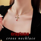 ✝️ ACHETEZ 2, OFFERT 1 ! ✨ Collier avec Pendentif en Croix en Strass Colorés – Éclat Brillant, Design Délicat & Cadeau Parfait 💖