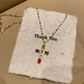 ✝️ ACHETEZ 2, OFFERT 1 ! ✨ Collier avec Pendentif en Croix en Strass Colorés – Éclat Brillant, Design Délicat & Cadeau Parfait 💖