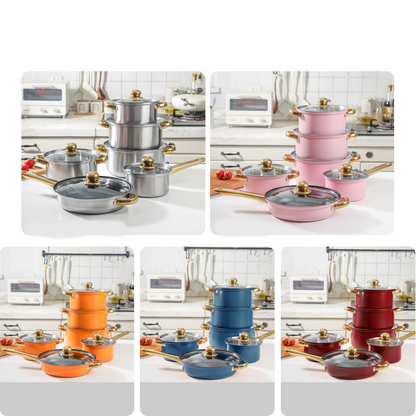 🍳 60% DE RÉDUCTION MAINTENANT ! ✨ Ensemble d'Ustensiles de Cuisine Antiadhésifs en Acier Inoxydable – Poignée Ergonomique, Facile à Nettoyer & Durable 🛡️