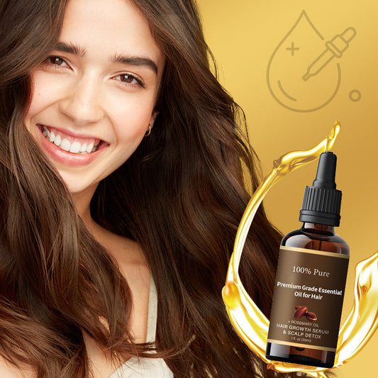💇‍♀️ ACHETEZ 2, OFFERT 1 ! 🎉 Huile Essentielle Capillaire – Nourrit en Profondeur, Brillance Intense & Parfum Sublime ✨📦