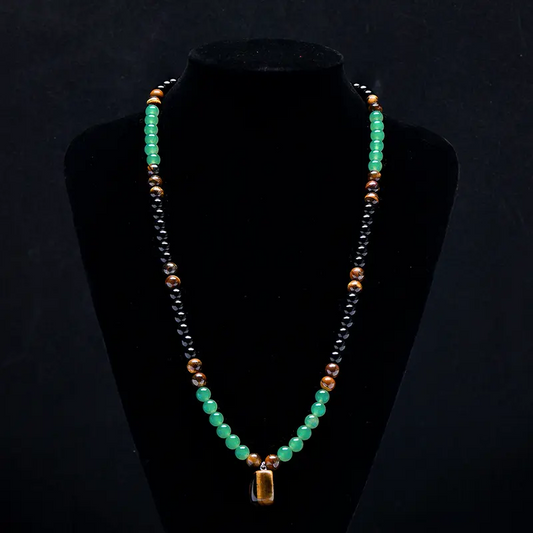 🪸 50 % DE RÉDUCTION MAINTENANT ! 🎉 Collier bohème en perles de pierre naturelle – Fait main, unique et élégant 🌺📦