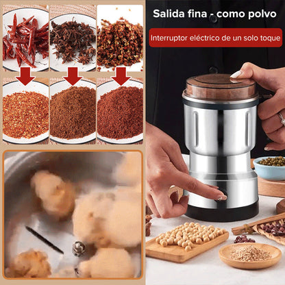 ⚡ 50% DE RÉDUCTION! ☕ Moulin électrique multifonctionnel 300W – Lame en S, 500 ml & acier inoxydable – Idéal pour épices, café & herbes – Facile à nettoyer ✨