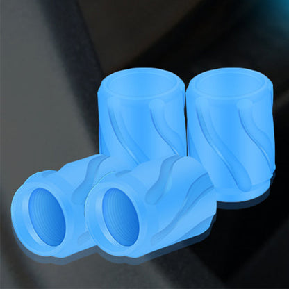 🚗 50% DE RÉDUCTION! 🌙 Lot de 4 bouchons de valve phosphorescents pour pneus – Brillent dans le noir, étanches & faciles à visser – Sécurité & style pour vos pneus de nuit ✨